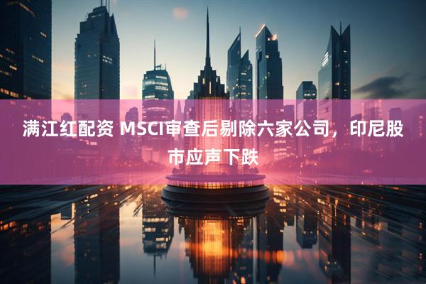 满江红配资 MSCI审查后剔除六家公司，印尼股市应声下跌