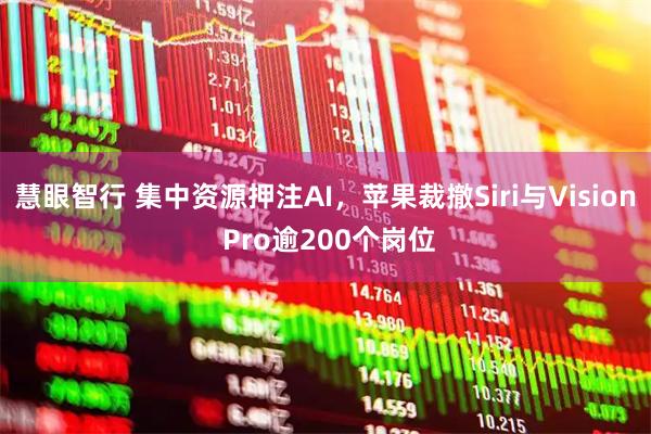 慧眼智行 集中资源押注AI，苹果裁撤Siri与Vision Pro逾200个岗位